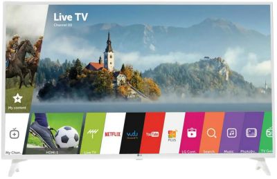 Лот: 21378255. Фото: 1. LG 49UJ639V Белый. Телевизоры