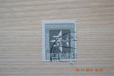 Лот: 4730477. Фото: 1. Марка ГДР 1957г. Авиапочта. Марки