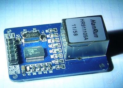 Лот: 2425022. Фото: 1. Ethernet shield на ENC28J60 для... Микроконтроллеры