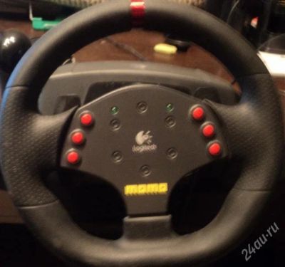Лот: 1400748. Фото: 1. Руль Logitech MOMO Racing Предлогайте... Рули, джойстики