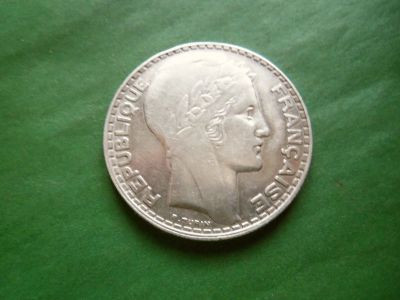 Лот: 24593769. Фото: 1. Франция 20 франков 1933 г., серебро... Европа