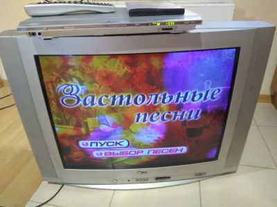Лот: 25783314. Фото: 1. телевизор LG ct-29k30ve + DVD-плеер... Телевизоры