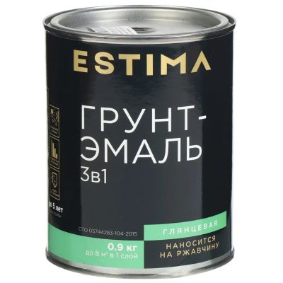 Лот: 25051718. Фото: 1. Грунт-эмаль Estima, по ржавчине... Краски, лаки, растворитель