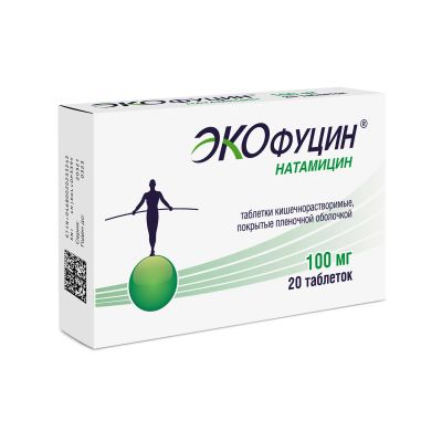 Лот: 23984222. Фото: 1. Экофуцин таб кищечнораств. п плен... Лекарства