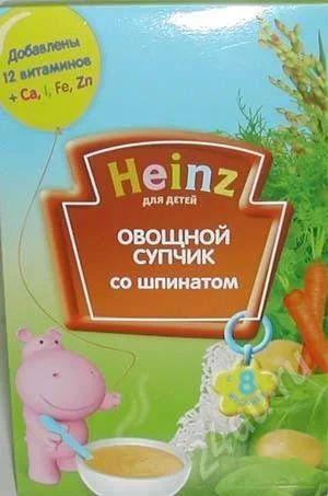 Лот: 326355. Фото: 1. овощной супчик со шпинатом HEINZ. Другое (дети растут)