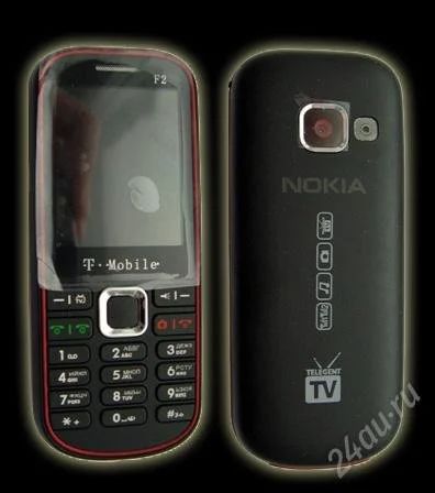Лот: 1098705. Фото: 1. Nokia F2 (копия) - 2 sim, TV... Кнопочные мобильные телефоны