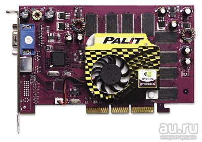 Лот: 9341644. Фото: 1. Palit GF4 TI4200 8x 128mb DDR... Видеокарты