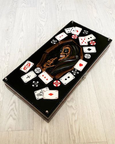 Лот: 24871452. Фото: 1. Нарды ручной работы 0412. Шахматы, шашки, нарды