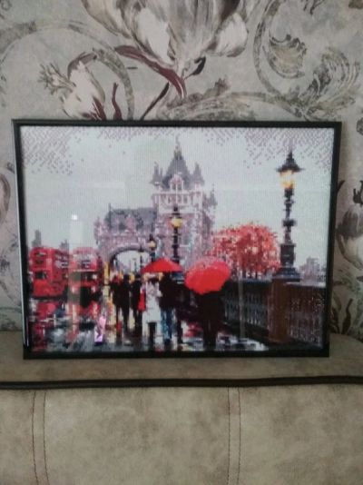 Лот: 12704052. Фото: 1. Дождливый Лондон. Картины, рисунки