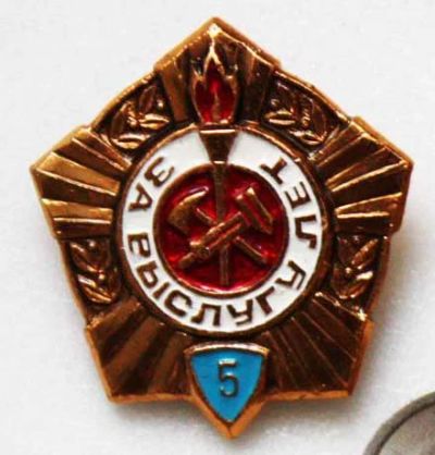 Лот: 7585389. Фото: 1. Знак За выслугу в пожарной охране... Юбилейные