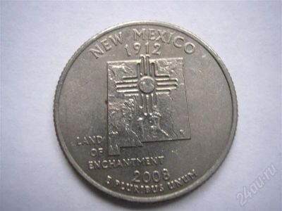 Лот: 575141. Фото: 1. 25 центов США (Нью-Мексика). Америка