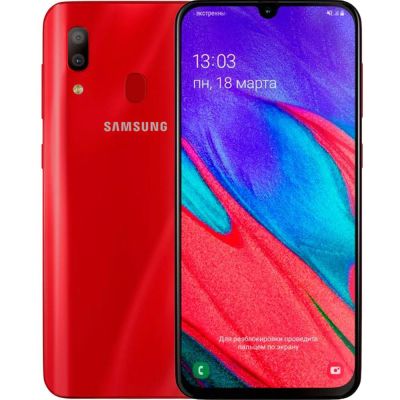 Лот: 15593258. Фото: 1. Samsung Galaxy A40 4/64gb Red... Смартфоны