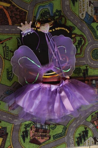 Лот: 6402700. Фото: 1. карнавальный набор Принцесса-бабочка... Детские карнавальные, праздничные костюмы