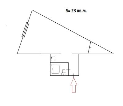 Лот: 16240805. Фото: 1. Квартира, студия, 23 м². Квартиры, студии