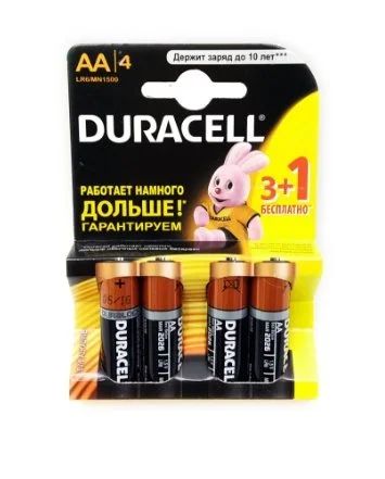 Лот: 11611648. Фото: 1. Батарейка АА LR6 duracell. Батарейки, аккумуляторы, элементы питания