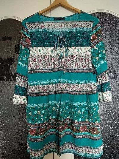 Лот: 11755500. Фото: 1. Платье/туника зелёное р.4XL Новое... Платья