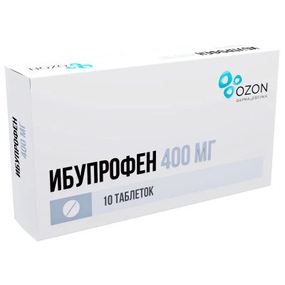 Лот: 25675683. Фото: 1. Ибупрофен таблетки 400 мг 10 шт. Лекарства