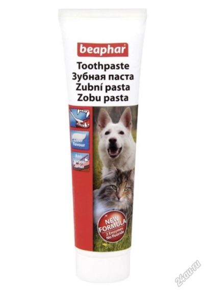 Лот: 5684844. Фото: 1. Зубная паста Beaphar для собак... Косметика для животных
