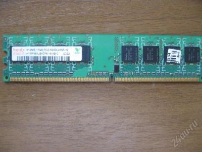 Лот: 1654989. Фото: 1. DDR-II 512mb PC2-5300 hynix. Оперативная память