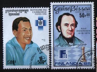 Лот: 6794048. Фото: 1. Камбоджа-Гвинея персоналии 2марки. Марки