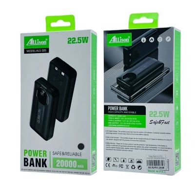 Лот: 25794715. Фото: 1. Power Bank ALLISON ALS-S85 20000mAh... Внешние, портативные аккумуляторы для смартфонов (Power bank)