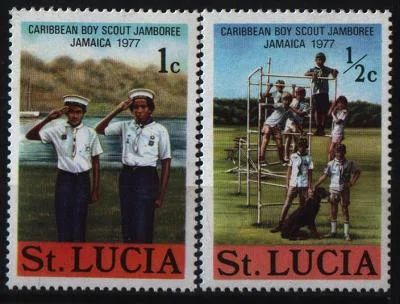 Лот: 6934603. Фото: 1. С-Лучия 1977г дети 2марки чистые. Марки