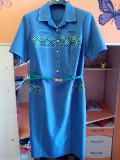 Лот: 7307912. Фото: 1. Стильное платье 50-52 Турция. Платья