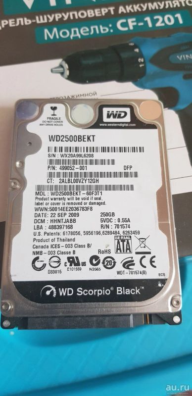 Лот: 17079489. Фото: 1. жесткий диск ssd 250 gb. Жёсткие диски (HDD)