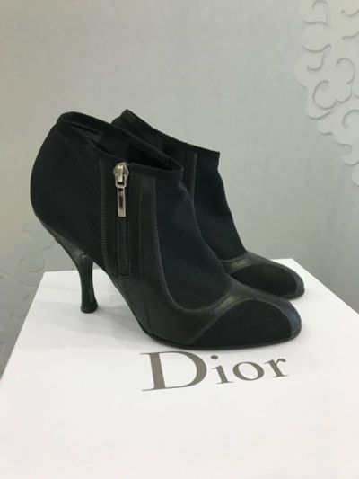 Лот: 10522591. Фото: 1. Оригинальные ботильоны Dior черные. Ботильоны, полусапожки