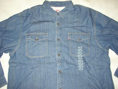 Лот: 5933116. Фото: 1. Рубашка джинс утепл Levis р.XXL... Рубашки, водолазки