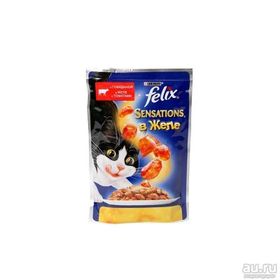 Лот: 10399001. Фото: 1. Корм Felix Sensations Аппетитные... Корма