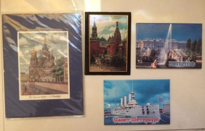 Лот: 9449512. Фото: 1. Магниты Питер, Москва 4шт. Магниты сувенирные