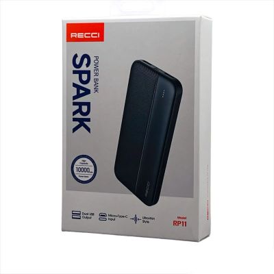 Лот: 22144614. Фото: 1. POWER BANK RECCI PARK RP11 10000mAh... Внешние, портативные аккумуляторы для смартфонов (Power bank)