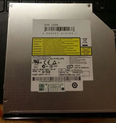 Лот: 10889122. Фото: 1. Привод DVD RW Sony NEC Optiarc... Приводы CD, DVD, BR, FDD