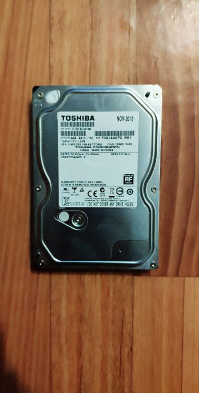 Лот: 12614724. Фото: 1. Жесткий диск/HDD Toshiba DT01ACA100... Жёсткие диски