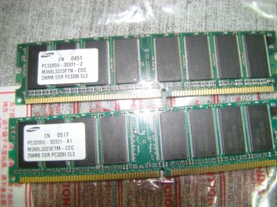 Лот: 5598493. Фото: 1. оператива 2 шт samsung ddr pc3200... Оперативная память