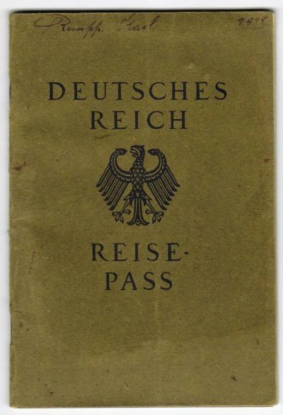 Лот: 8252914. Фото: 1. загран. паспорт deutsches reich... Другое (литература)