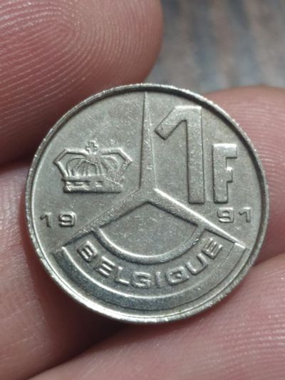 Лот: 18895356. Фото: 1. Бельгия. 1 франк. 1991г. Европа