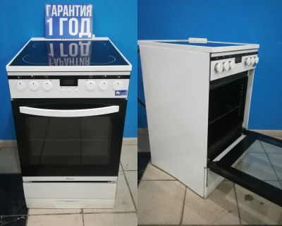 Лот: 21350206. Фото: 1. Электрическая плита Hansa FCCW54136060... Плиты, духовые шкафы, варочные поверхности