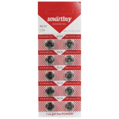 Лот: 24212909. Фото: 1. Батарейка Smartbuy, LR1130 (389A... Батарейки, аккумуляторы, элементы питания