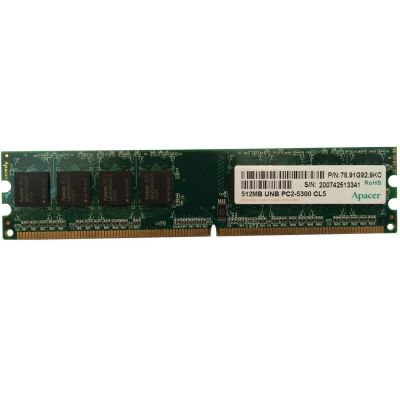 Лот: 10854324. Фото: 1. DDR2 512mb Apacer PC2-6400 CL5. Оперативная память