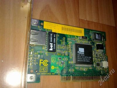 Лот: 627978. Фото: 1. Сетевая карта 3Com 10/100 pci... Платы расширения, контроллеры, доп. порты