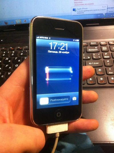 Лот: 3454809. Фото: 1. оригинальный Apple Iphone 3GS... Смартфоны