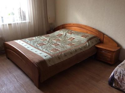 Лот: 4432057. Фото: 1. Кровать 2хспальная из натурального... Кровати