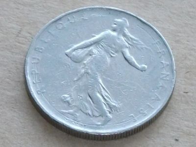 Лот: 8581575. Фото: 1. Монета 1 франк один Франция 1966... Европа