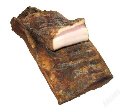 Лот: 2191374. Фото: 1. Сало копченое с прослойками мяса... Мясо, птица, яйцо