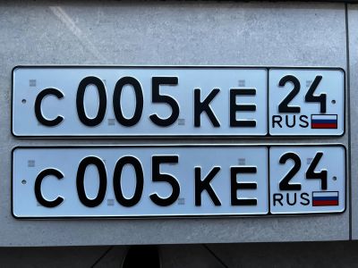 Лот: 25433776. Фото: 1. Гос номер С 005 КЕ 24. Госномера