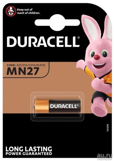 Лот: 18299674. Фото: 1. Батарейка MN27 Duracell | в наличие... Батарейки, аккумуляторы, элементы питания