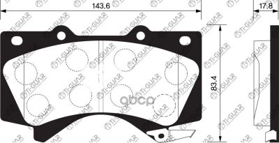 Лот: 21869875. Фото: 1. Тормозные Колодки Tg-755C/Pn1541... Тормозная система