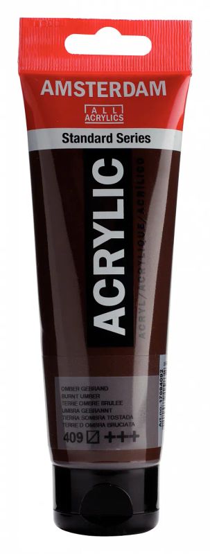 Лот: 22600796. Фото: 1. Акрил "Amsterdam" 120 мл Умбра... Краски, кисти